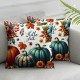 Ulloord Fall Y’All Pumpkin Throw Pillow Covers Autumn Flowers Pillow, Thanksgiving Home Decor