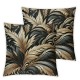 Ulloord Throw Pillow Covers Palm Leaves Green Square Pillowcase for Home Decor Sofa Car Bedroom Pillow case