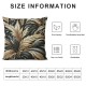 Ulloord Throw Pillow Covers Palm Leaves Green Square Pillowcase for Home Decor Sofa Car Bedroom Pillow case