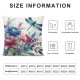 Ulloord Hopyeer Romantic Outdoor Throw Pillow Covers Flowers Bird Nest Dragonflies Butterflies Pillowcase Home Sofa Cushion Cover