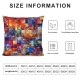 Ulloord Throw Pillow Covers Colorful Square Square Pillowcases for Home Decor Sofa Car Bedroom Aesthetic Art Painting Pillow case