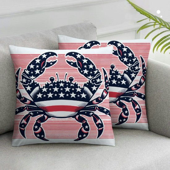 Ulloord Throw Pillow Covers Red White Background Square Pillowcases for Home Decor Sofa Car Bedroom Pillow case