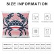 Ulloord Throw Pillow Covers Red White Background Square Pillowcases for Home Decor Sofa Car Bedroom Pillow case