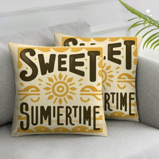 Ulloord Summer Pillow Covers Outdoor Pillow Covers Throw Pillow Covers Cushion Case Summer Outdoor Decoration for Sofa Car