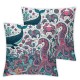 Ulloord Throw Pillow Covers Coral Pattern Square Pillowcase for Home Decor Sofa Car Bedroom Pillow case