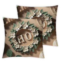 Ulloord Fall Home Throw Pillow Cover Farmhouse Olive Leaves Cushion Case for Sofa Couch Cushion Case Cover (AH-)