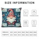 Ulloord Throw Pillow Covers Merry Christmas Happy New Year Square Pillowcases for Home Decor Sofa Car Bedroom in Santa Hat Pillow Cases