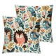 Ulloord Throw Pillow Covers Cute Fox Square Pillowcases for Home Decor Sofa Car Bedroom Forest Animal Floral Cartoon Painting Pillow Cases