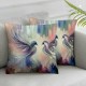 Ulloord Animal Throw Pillow Cushion Cover, Decorative Square Accent Pillow Case for Home Sofa Couch Decor Cushion Cover