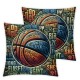 Ulloord Throw Pillow Covers Black Spot Wood Pillowcase Home Sofa Chair Cushion Cover