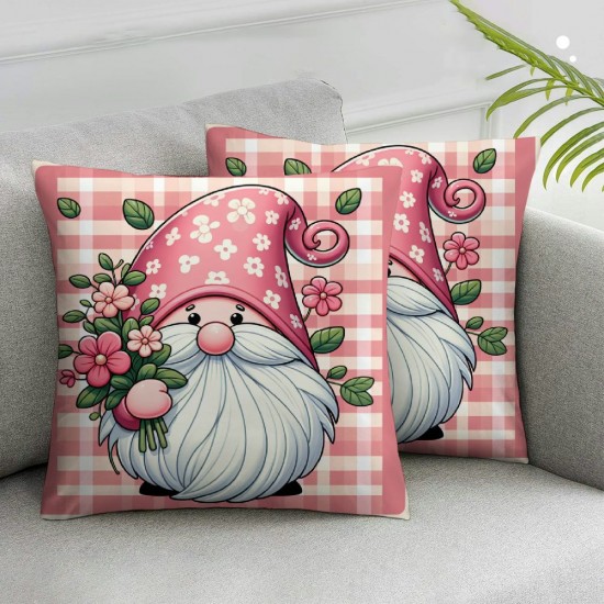 Ulloord Happy Mother Day’s Pillow Covers with Flowers Blooming Pillowcase Home Sofa Chair Decor Cushion Case Cover