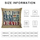 Ulloord Inspirational Quote Decor Throw Pillow Covers Square Pillow Case Decor Cushion Cover (if You can Imagine it)