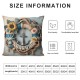 Ulloord Ocean Coastal Beach Boat&nbsp;Anchor Pillow Covers with Funny Words Sunflowers Roses Throw Pillow Case Square Home Decor Cushion Cover (TC-Anchor)