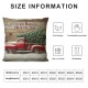 Ulloord Merry Christmas Decor Throw Pillow Covers Rustic Wood Farm Xmas Trees with It's Most Wonderful Time of The Year Quote Pillowcase for Home Sofa Car (Mc-Wonderful)