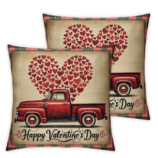 Ulloord Hopyeer Valentines Red Black Love Pillow Covers Decorative Red Lip Red Lover’s Cushion Case Sofa Spring Home Decor Pillowcase