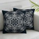 Ulloord Low Poly Throw Pillow Covers, Decorative Pillow Covers Digital Printing n Blended for Couch Sofa Bed Invisible Zipper