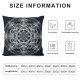 Ulloord Low Poly Throw Pillow Covers, Decorative Pillow Covers Digital Printing n Blended for Couch Sofa Bed Invisible Zipper