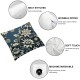 Ulloord Throw Pillow Covers, Decorative Pillow Covers Digital Printing Linen Blended for Couch Sofa Bed Invisible Zipper