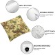 Ulloord Holiday Christmas Floral Throw Pillow Covers,Colored Decorative Pillow Covers Digital Printing Linen Blended for Couch Sofa Bed Invisible Zipper