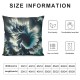 Ulloord  Green Marble Texture Throw Pillow Covers,Abstract Green Paint Background Decorative Pillow Covers Digital Printing Blended Fabric for Couch Sofa Bed Invisible Zipper