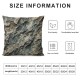 Ulloord Gray Throw Pillow Covers, Decorative Pillow Covers Digital Printing Linen Blended for Couch Sofa Bed Invisible Zipper