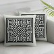 Ulloord Throw Pillow Covers,Black White Key Decorative Pillow Covers Digital Printing Linen Blended for Couch Sofa Bed Invisible Zipper