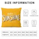 Ulloord Summer Pillow Covers Watercolor Daisy Throw Pillow Covers Summer Yellow Outdoor Décor Cushion Case Decoration for Home Couch Chair Sofa