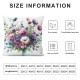 Ulloord Pink Sweet&nbsp;Pea Flowers Throw Pillow Covers, Decorative Pillow Covers Digital Printing Linen Blended for Couch Sofa Bed Invisible Zipper