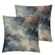 Ulloord Black Grey Throw Pillow Covers,Modern Oil Painting Decorative Pillow Covers Digital Printing Blended Fabric for Couch Sofa Bed Invisible Zipper