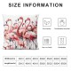 Ulloord Flamingos Pillowcases Abstract Animal Art Painting Pillow Case Decorative Throw Pillow Cover for Home Sofa Office