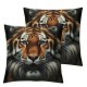 Ulloord Fierce Tiger Pillowcases Striped Skin Art Print Pillow Case Decorative Throw Pillow Cover for Home Sofa Office