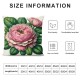 Ulloord Pink Blooming Romantic Roses Throw Pillow Covers Vintage Natural Flower Bouquet Art Design Square Pillowcases for Home Decor Sofa Car Bedroom Pillow case