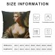 Ulloord Pillow Cases Oil Painting Elegant Woman Portrait Square Decorative Throw Pillow Cover Washable Pillowcase for Home Office Travel Bed Sofa