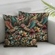 Ulloord Throw Pillow Covers Butterfly with Flowers Design Square Pillowcase for Home Decor Sofa Car Bedroom Pillow case