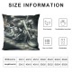 Ulloord Throw Pillow Covers Watercolor Motorcycle with American Flag Design Square Pillowcase for Home Decor Sofa Car Bedroom Pillow case