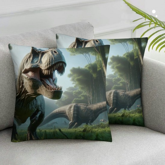 Ulloord Throw Pillow Covers Animal in The Woods Design Square Pillowcase for Home Decor Sofa Car Bedroom Pillow case