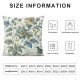 Ulloord Flowers Throw Pillow Covers Spring Floral Pattern Yellow Blue Beautiful Flowers Square Pillowcases for Home Decor Sofa Car Bedroom Pillow case