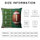 Ulloord Throw Pillow Covers American Football Field Design Square Pillowcase for Home Decor Sofa Car Bedroom Pillow case