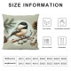 Ulloord Dense Pine Trees Lovely Birds Throw Pillow Covers Forest Vintage Art Print Square Pillowcases for Home Decor Sofa Car Bedroom Pillow case