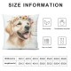 Ulloord Throw Pillow Covers Dog with Flower Design Square Pillowcase for Home Decor Sofa Car Bedroom Pillow case