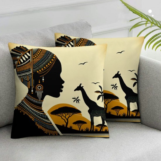 Ulloord Throw Pillow Covers Women and Square Pillowcase for Home Decor Sofa Car Bedroom Pillow case