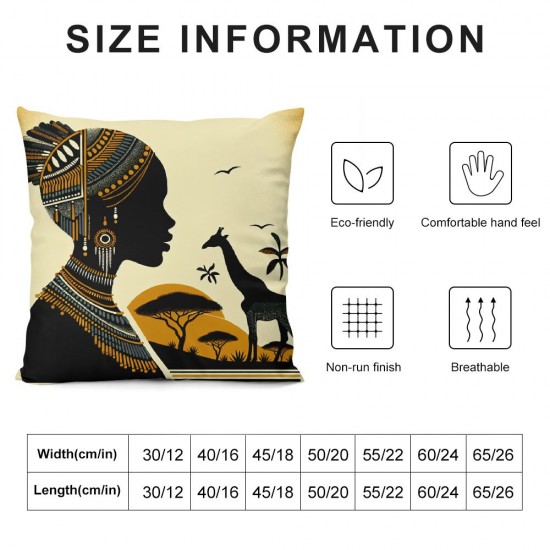 Ulloord Throw Pillow Covers Women and Square Pillowcase for Home Decor Sofa Car Bedroom Pillow case