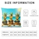 Ulloord Throw Pillow Covers Sunglasses Beach Flowers Square Pillowcase for Home Decor Sofa Car Bedroom Pillow case