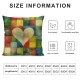 Ulloord Throw Pillow Covers Colorful Love Square Pillowcase for Home Decor Sofa Car Bedroom Pillow case