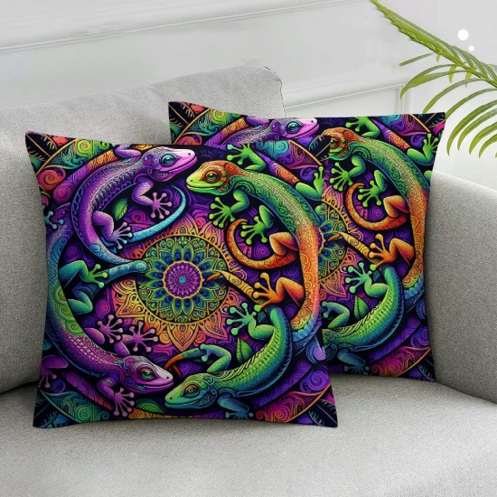 Ulloord Throw Pillow Covers Animal Plant Square Pillowcase for Home Decor Sofa Car Bedroom Pillow case