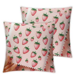 Ulloord Throw Pillow Covers Gradually Varied Pink Square Pillowcases for Home Decor Sofa Car Bedroom Design Pillow Cases