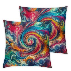 Ulloord Throw Pillow Covers Modern Colorful Marble Print Square Pillowcase for Home Decor Sofa Car Bedroom Pillow case