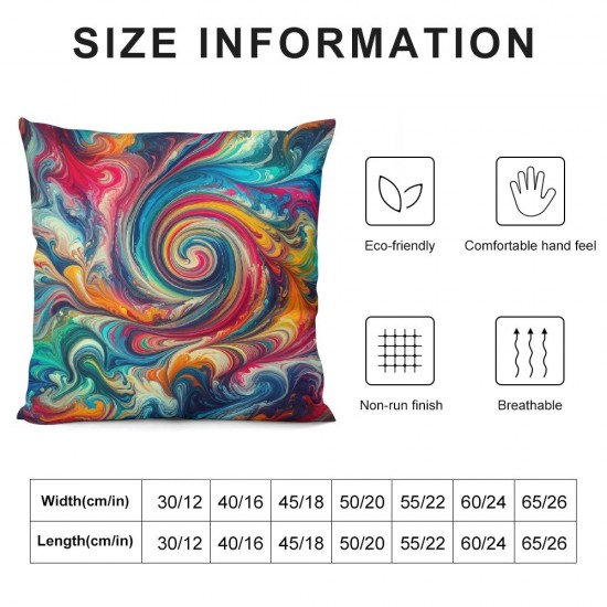 Ulloord Throw Pillow Covers Modern Colorful Marble Print Square Pillowcase for Home Decor Sofa Car Bedroom Pillow case