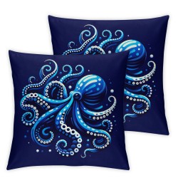 Ulloord Throw Pillow Covers Ocean Square Pillowcase for Home Decor Sofa Car Bedroom Pillow case