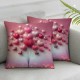 Ulloord Throw Pillow Covers Valentine's Day Red Love Balloon Square Pillowcase for Home Decor Sofa Car Bedroom Pillow case